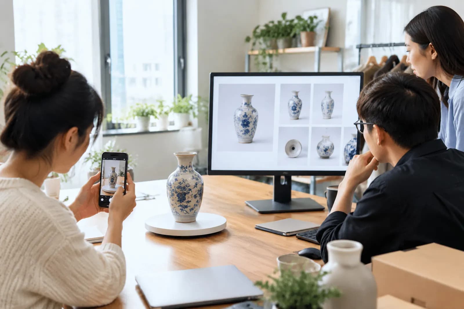 三个人的小团队怎么用 AI 出商品图：一周上新 20 款的分工与流程
