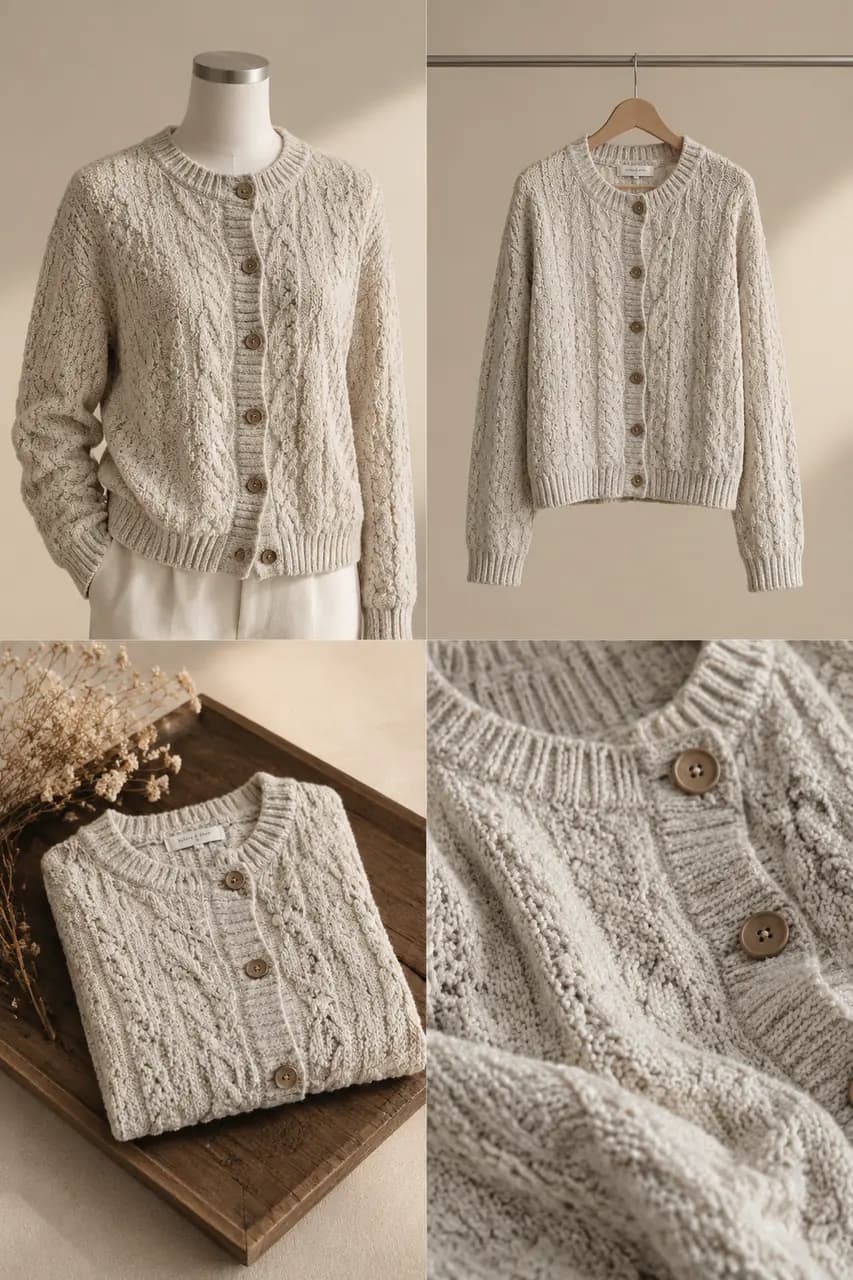 Garment studio · knit cardigan