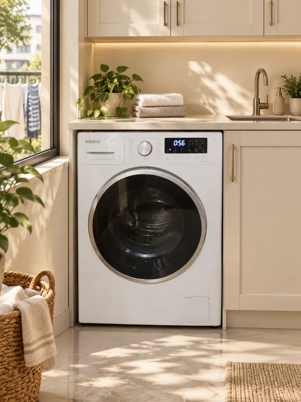 洗衣机阳台场景 · 滚筒洗衣机