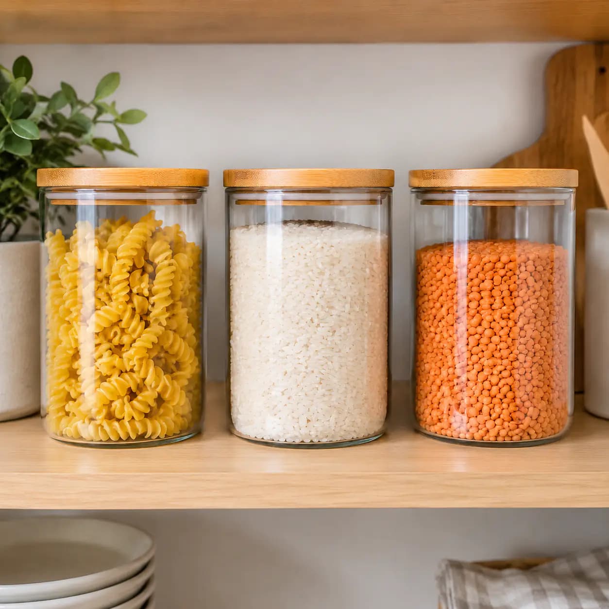 Watermark removal · glass jars